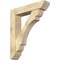 Ekena Millwork Olympic Slat Rough Sawn Bracket w/ Offset Brace, Douglas Fir, 8"W x 38"D x 44"H BKT0806X38X44OLY06RDF - alternate 1